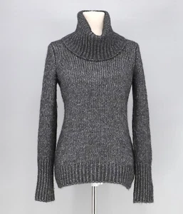 CHRISTOPHER FISCHER Alpaca Wool Metallic Chunky Knit Turtleneck Sweater Size M - Picture 1 of 6