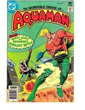 AQUAMAN #58 DC 1977 ORIGIN RETOLD! JIM APARO COVER/ART!  MERA BACK-UP! BID NOW!!