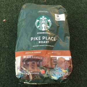 Starbucks Pike Place Medium Roast Whole Bean Coffee 100% Arabica 28 Ounce - Picture 1 of 3