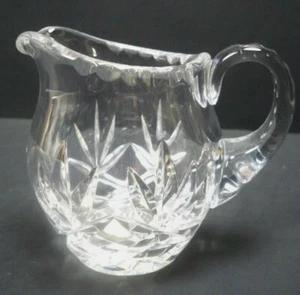 Vintage Thomas Webb Cut Glass English Crisscross & Fan Milk Creamer Perfect - Picture 1 of 9