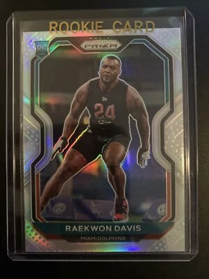 2020 Panini Prizm Raekwon Davis #341 Dolphins Silver Sp RC Alabama  - Image 1 of 2