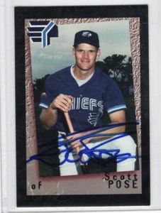 1996 Syracuse Chiefs Team Issue #23 Scott Pose Autografo - Foto 1 di 2