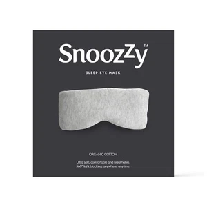 Máscara para ojos de algodón SnoozZy - máscara envolvente de algodón 100% orgánico - totalmente ajustable - gris - Imagen 1 de 5