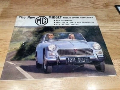Folleto de ventas MG Midget 1963 - buen estado Foto 1 de 4