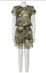 Nuevo sin etiquetas Mini Vestido Skaist Taylor By Neiman Marcus 100% Seda Abstracto Talla Pequeña - Imagen 1 de 3