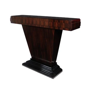 Art Deco Console Table in Macassar Ebony by Thomas London - Picture 1 of 19