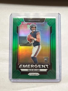 2024 Panini Prizm #1 Caleb Williams RC Rookie Card Emergent Green Prizm Bears - Picture 1 of 2