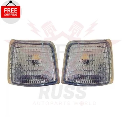 New Front Corner Side Marker Lamp Left & Right Set 2pc Fits 1992-1997 Ford F-150 Foto 1 de 4