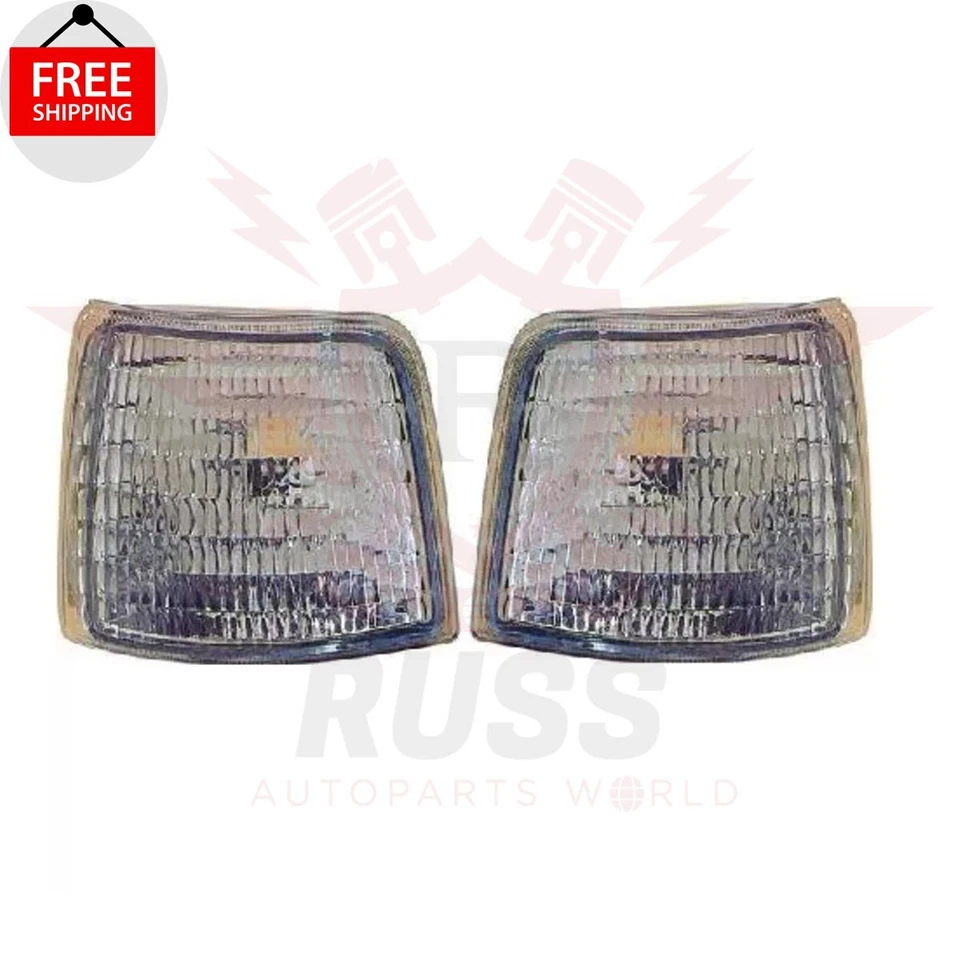 New Front Corner Side Marker Lamp Left & Right Set 2pc Fits 1992-1997 Ford F-150 — 第 1/4 张图片