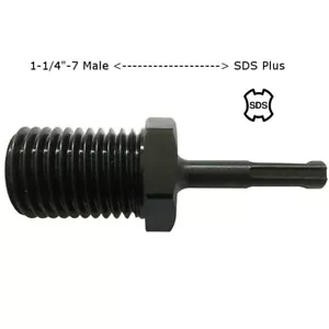 Adaptador de broca de núcleo 1-1/4"-7 macho a SDS Plus - Imagen 1 de 1