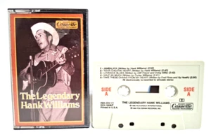 Vintage 1985 Original The Legendary Hank Williams Cassette Tape 1960s Country - Picture 1 of 11