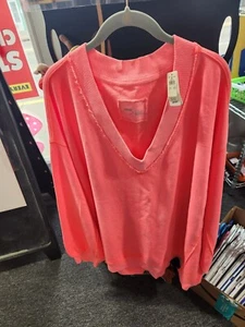 NWT Aerie Women’s XL Oversized V-Neck Sweatshirt - Picture 1 of 3
