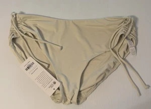 CRZ YOGA Women's Bikini Bottoms Adjustable Ruched Side Tie Swim Briefs L/12 - Picture 1 of 4