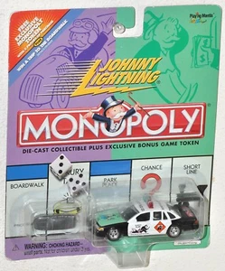 Johnny Lightning Monopoly 2000 Do Not Pass GO Crown Victoria Police & Game Token - Picture 1 of 2