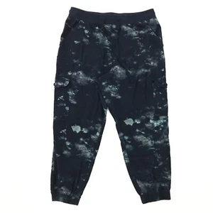 Cargo Joggers Womens XL Style Co Dark Blue Tie Dye Retro Hip Hop Hippie Festival - Picture 1 of 15