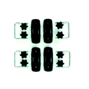 G3 Kit fissaggio esterno box per barre fino a 60mm Nero - Imagen 1 de 3