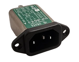 6A IEC INLET FILTERED SOCKET 250V SUP-J6G-E OKAYA - Picture 1 of 7