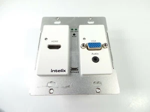 Intelix AS-1H1V-WP HDMI/VGA Auto Switching Wallplate HDBaseT Port HTPC - Picture 1 of 4