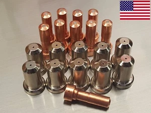 20pc 33366 Electrodes + 33418 80A Nozzles for ESAB� PT-23 PT-27 Plasma Cutter - Picture 1 of 2