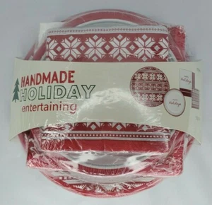 Handmade Holiday Entertaining by Joanns Paper Plate Set With Napkins 56 pcs NIP - Picture 1 of 5