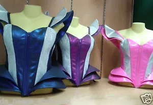 DaNeeNa L044C GAGA Beyonce Inspired Futurelistic Corset Leather Costume XS-XL - Picture 1 of 3