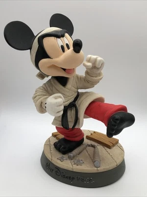 Disney World Mickey Mouse Karate Bobblehead Figura Estatua 8.5" Foto 1 de 4
