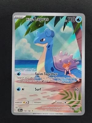 Misty's Lapras 194/182 DRI Destined Rivals Illustration Rare Pokémon TCG Card NM - Image 1 of 2