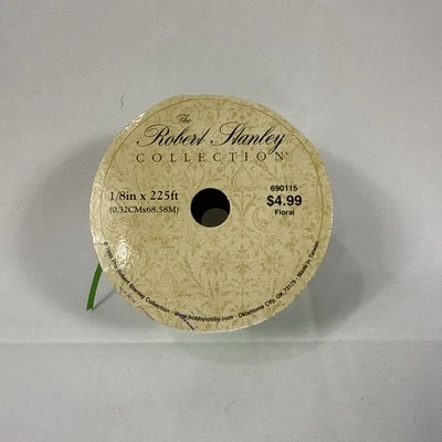 Ribbon 1/8" x 225’  Robert Stanley  Green - Image 1 of 3