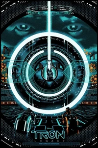 Tron Legacy GID von Raid71 SIGNIERT limitierte Auflage x/35 Poster Druck Mondo Film NEUWERTIG - Bild 1 von 1