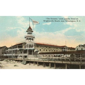 Juego de 5 postales NC-149 Oceanic Hotel, Wrightsville Beach Carolina del Norte - Imagen 1 de 2