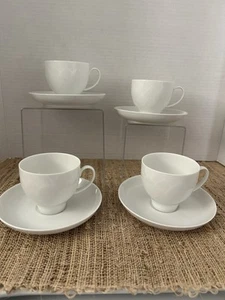 4er Set Rosenthal Studio Line Weiß Lotus Tassen und Untertassen Björn Wiinblad EUC - Bild 1 von 12