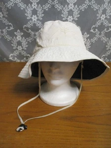 Coolibar Unisex Beige Bucket Hat Sun Cap Polyester Adjustable Packable - Picture 1 of 9