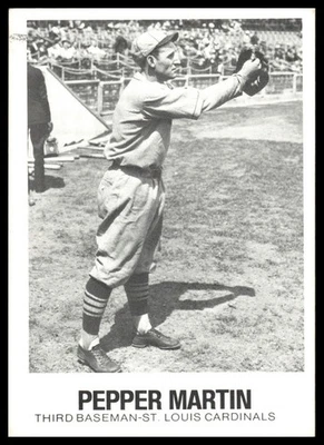 1977-84 Galasso Glossy Greats #66 Pepper Martin St. Louis Cardinals - Image 1 of 2