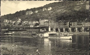 Ak Königstein an der Elbe Sächsische Schweiz, Schiff im Wasser,... - 4685605 - Bild 1 von 2