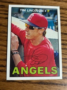 Topps 2016 Heritage High Number #631 Tim Lincecum - Los Angeles Angels - Picture 1 of 2