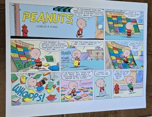 2025 SDCC COMIC CON EXCLUSIVE ABRAMS PEANUTS CHARLIE BROWN LARGE PROMO CARD - Bild 1 von 1