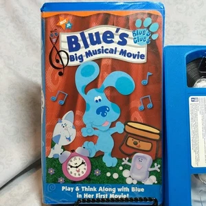 Blues Clues: Blues Big Musical Movie VHS 2000 Nickelodeon Paramount Blue Tape - Imagen 1 de 3