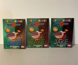 TY Beanie Baby TRADING CARDS - Series 2 - Birthday JAKE - Blue, Green, Silver - Picture 1 of 2