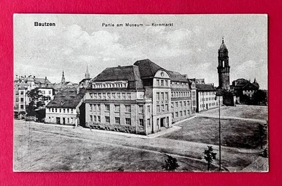 AK BAUTZEN um 1910 Partie am Museum und Kornmarkt    ( 166246 - Bild 1 von 2