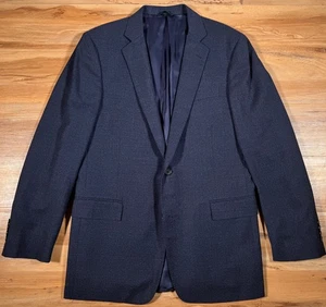 Brooks Brothers Regent Navy Blue Melange Fresco Hopsack Weave Sport Coat 42L - Bild 1 von 10
