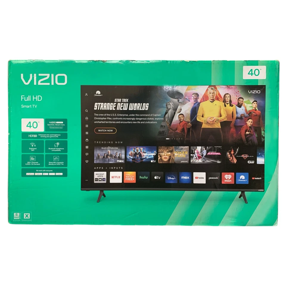VIZIO 40" Class D-Series Full HDR10 LED Smart TV, VFD40M-0809 - Image 1 of 1