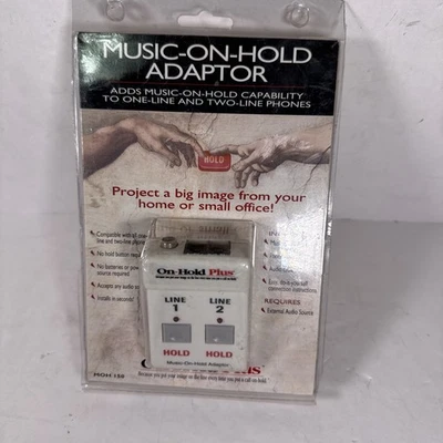 Adaptador de música en espera On-Hold Plus MOH150 enchufable para teléfono de una línea y dos líneas Foto 1 de 4