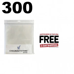 300 COS Clear Plastic CPP for 12" Vinyl 33 RPM Records (Outer Sleeves) **1-3 DAY - Picture 1 of 4