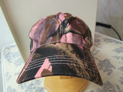 Pink  / Cammo Embroidered Baseball Hat - Image 1 of 4
