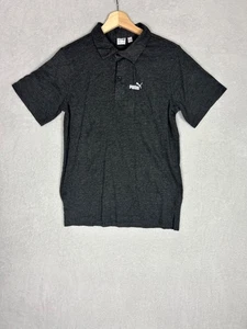 Puma, Boys Plain Dark Grey Printed Short Sleeve Polo Top, Size XL - Used - Picture 1 of 7