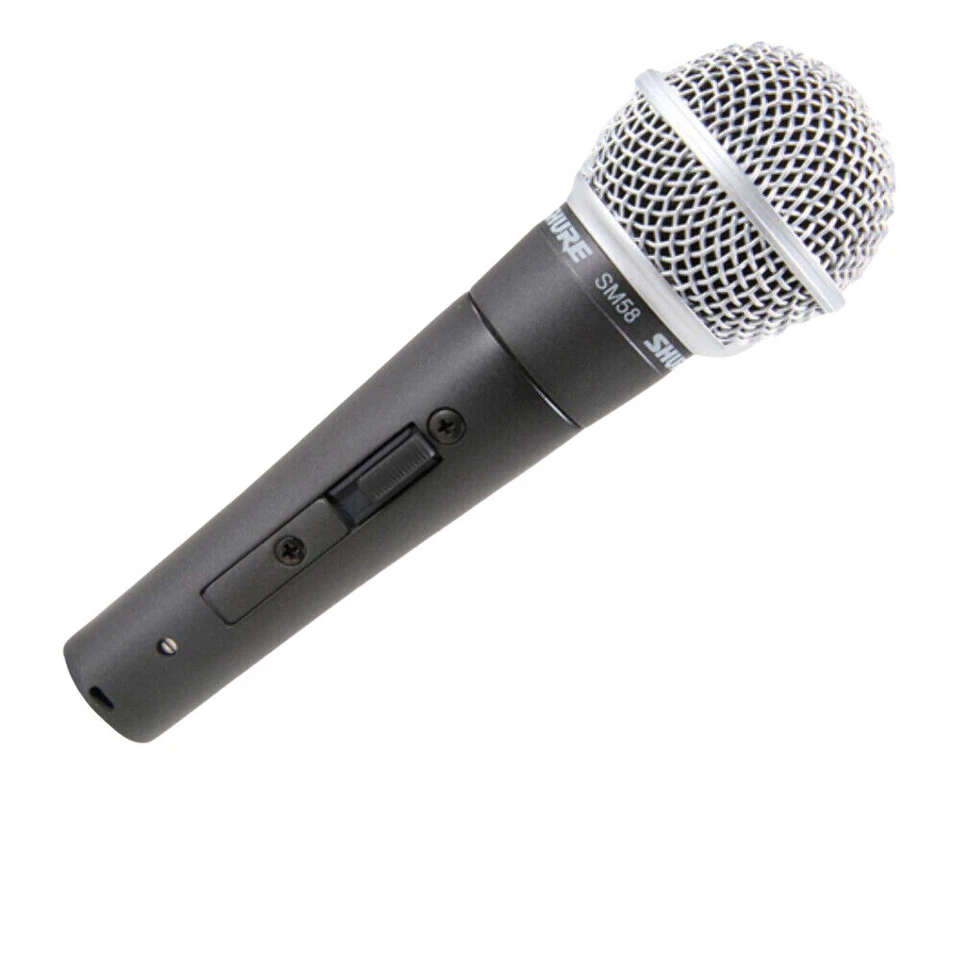 Shure SM58S Dynamisches Gesangsmikrofon mit Ein/Aus-Schalter - Schwarz