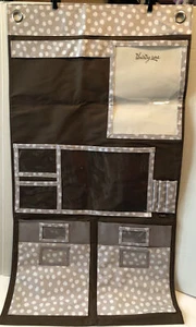 Thirty One Wall Organizer Lotsa Dots Brown And Gray Home Or School - Picture 1 of 5