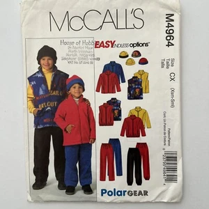 McCalls 4964 Fleece Jacket Gilet Waistcoat Trouser Boy Girl New Uncut Pattern - Picture 1 of 13