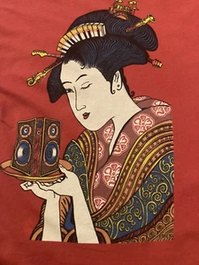 Chaser Men's Vintage Emek Printed T-shirt Made in USA size Small RARE - Picture 1 of 12