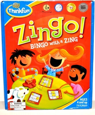 ThinkFun Zingo! Bingo with a Zing Game – 2009 – New/Sealed - Image 1 of 4